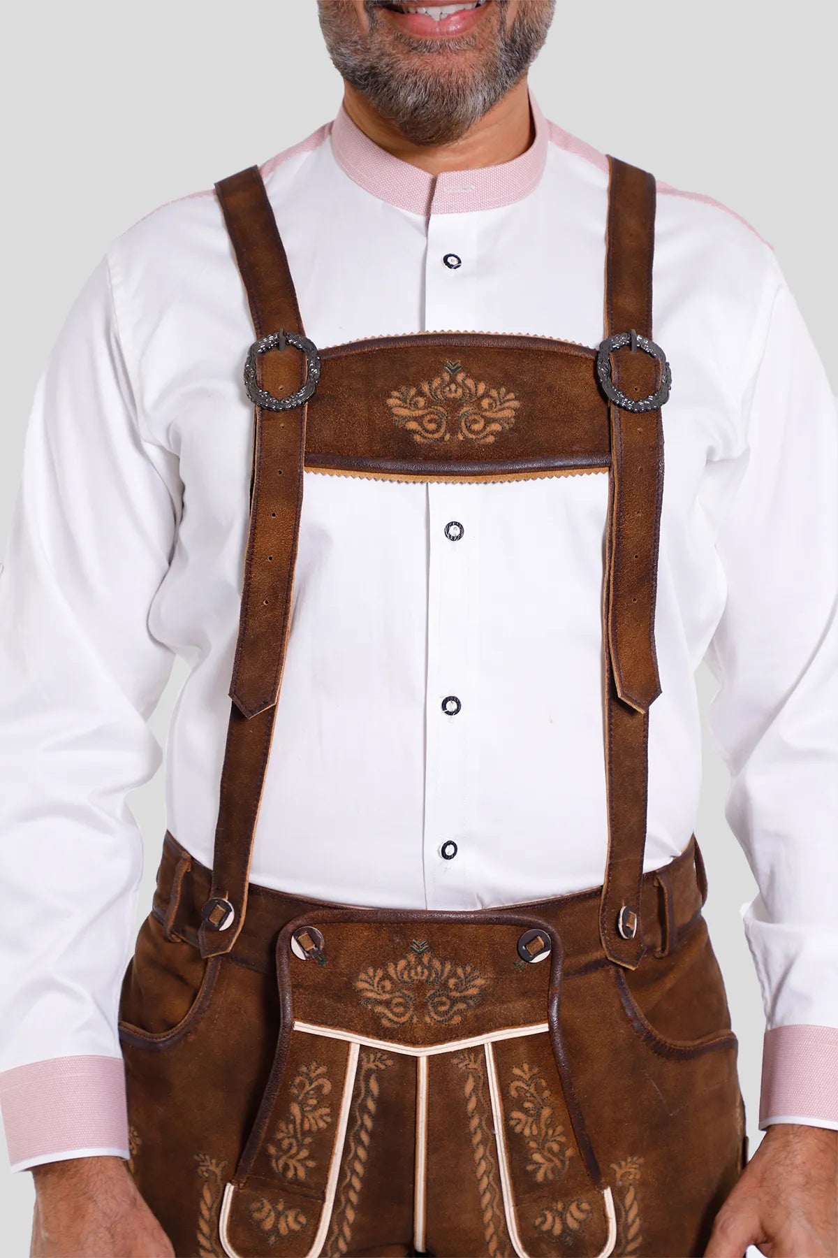 Rustic Brown Bavarian Suspenders – Lederhosen Store