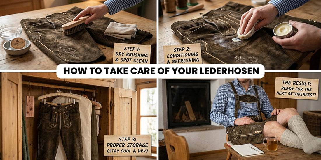 How to clean and care for lederhosen – step-by-step guide for cleaning, conditioning, and storing