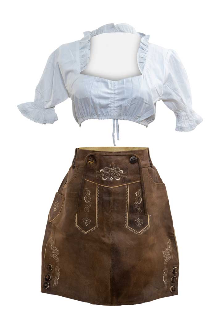 Ella Rosa Traditional Lederhosen Skirt