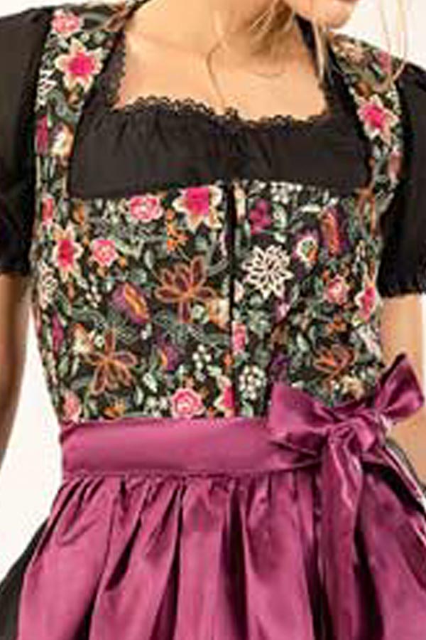 Spring Leonie Floral Purple Dirndl