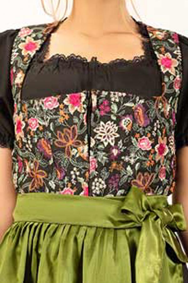 Spring Leonie Floral Green Dirndl Dress