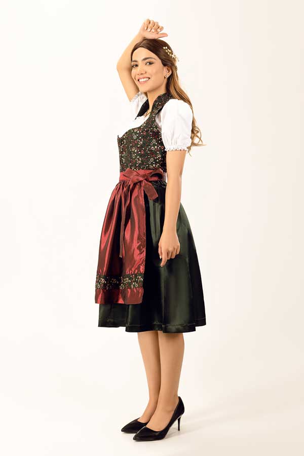 Aloisia Bavarian Green Dirndl