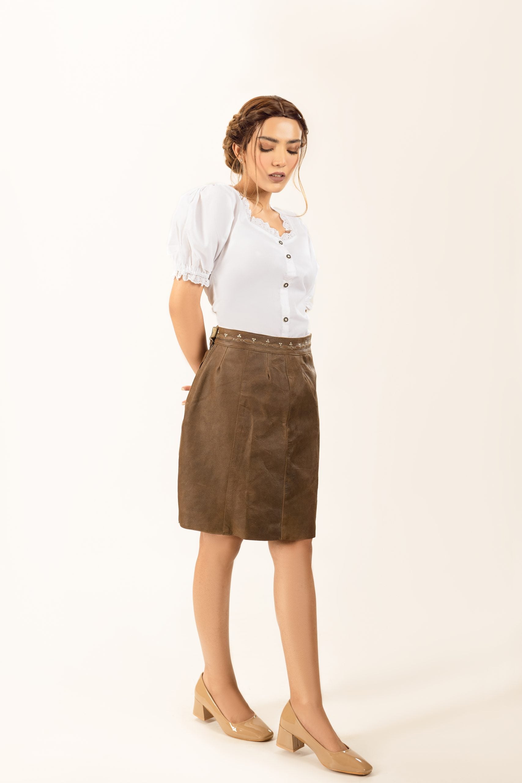 Dauphine Authentic Lederhosen Skirt