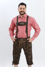 Authentic German Bundhosen For Men in Vintage Brown