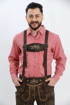 Authentic German Bundhosen For Men in Vintage Brown