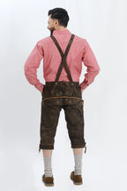 Authentic German Bundhosen For Men in Vintage Brown