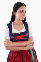 Charming Blue Traditional Dirndl Bavarian Style