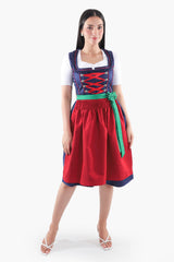 Charming Blue Traditional Dirndl Bavarian Style