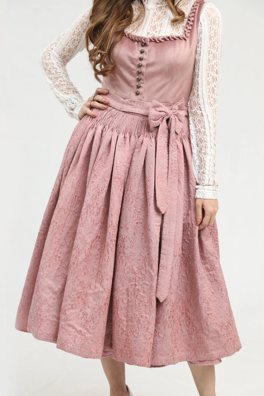 Lovely Light Purple Dirndl Timeless Bavarian Elegance