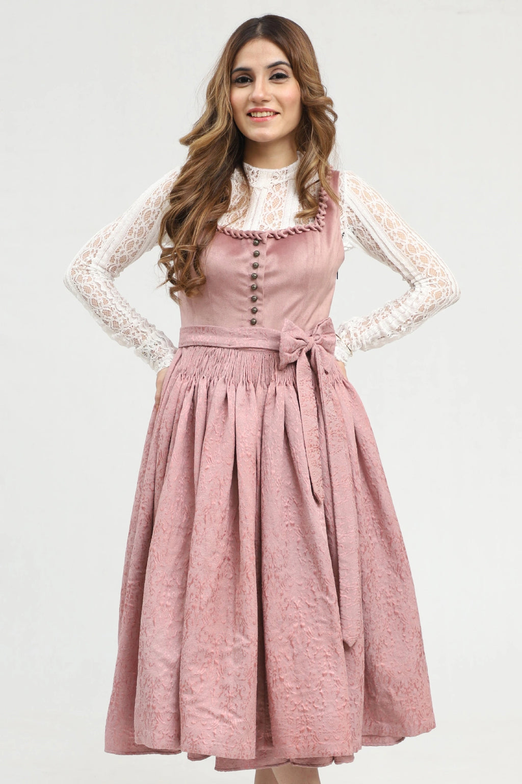 Lovely Light Purple Dirndl Timeless Bavarian Elegance