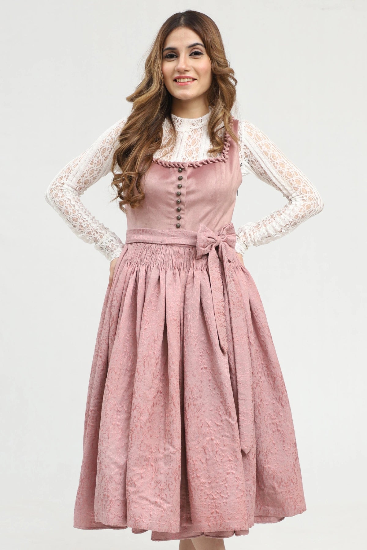 Lovely Light Purple Dirndl Timeless Bavarian Elegance