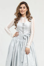 Timeless Bavarian Dirndl Attire in Light Blue