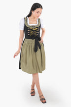 Sophisticated Black Dirndl Classic German Attire
