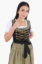 Sophisticated Black Dirndl Classic German Attire