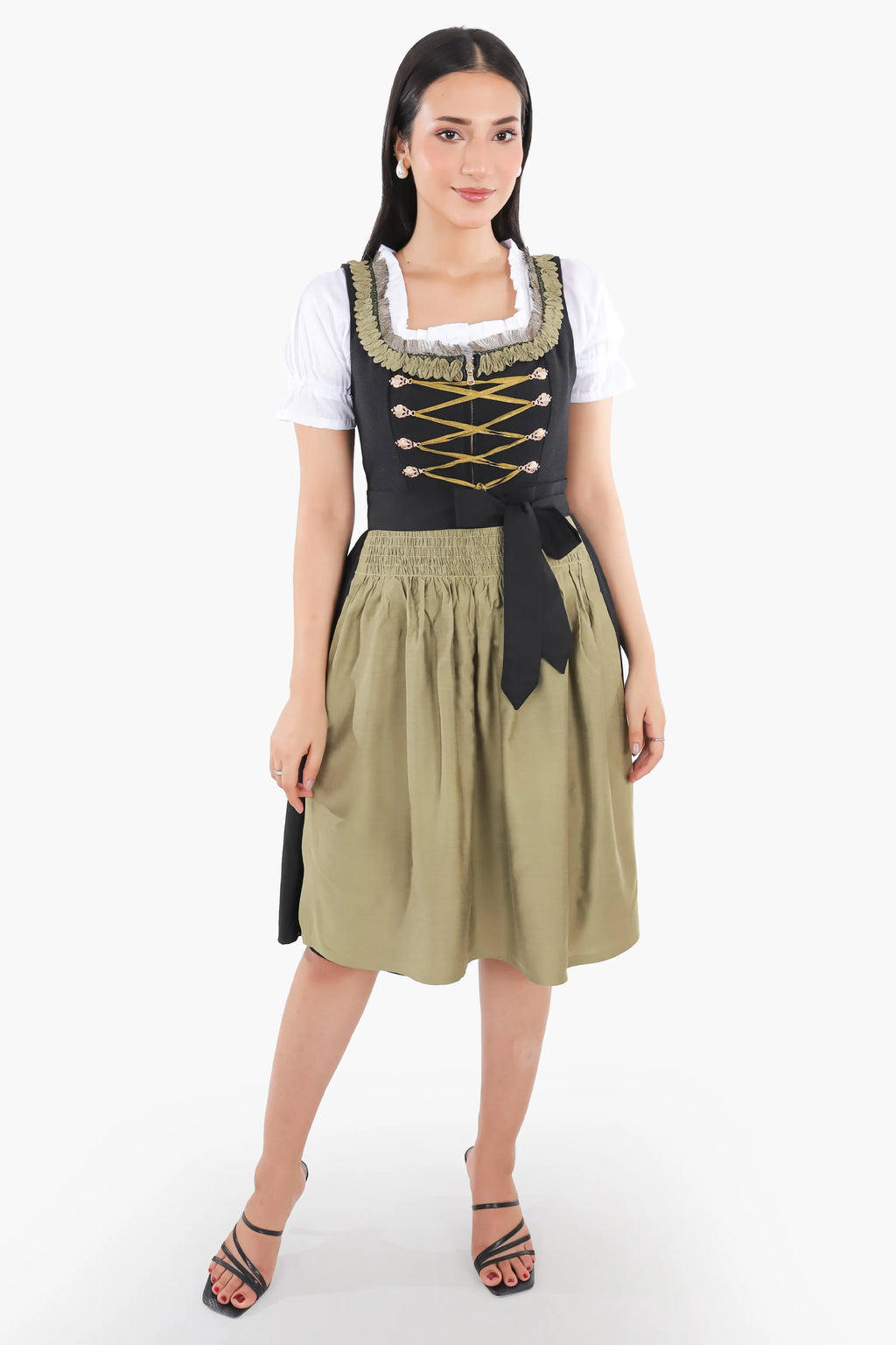 Sophisticated Black Dirndl Classic German Attire