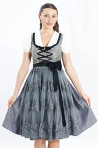 Classic Gray Dirndl - Authentic Otkoberfest Dress