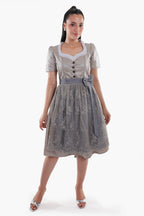 Bavarian Edition Luminous Silver Midi Dirndl Dress