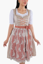 Bavarian Edition Rose Gold Midi Dirndl Dress