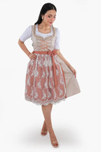 Bavarian Edition Rose Gold Midi Dirndl Dress