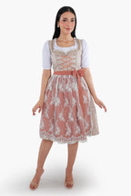 Bavarian Edition Rose Gold Midi Dirndl Dress