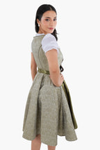 Enchanted Forest Green German Midi Dirndl Dress