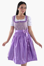 Authentic Traditional Dirndl in Amethyst Purple Elegance