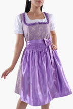 Authentic Traditional Dirndl in Amethyst Purple Elegance