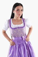 Authentic Traditional Dirndl in Amethyst Purple Elegance