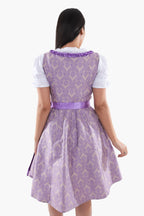 Authentic Traditional Dirndl in Amethyst Purple Elegance
