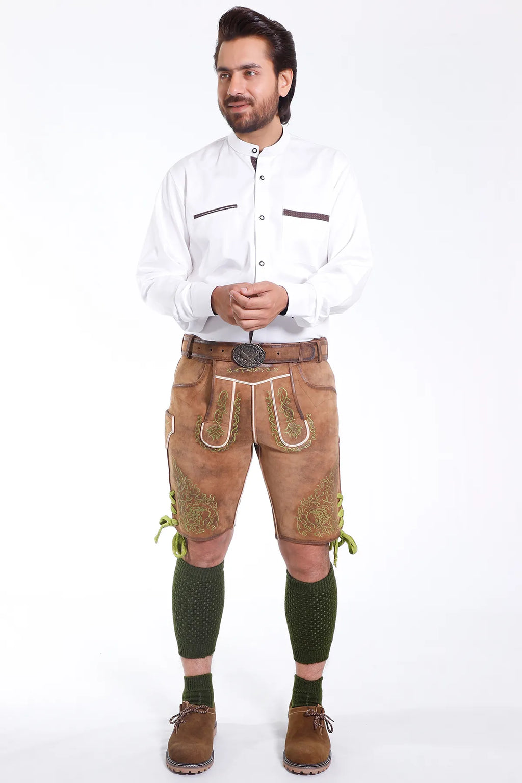 Authentic Lederhosen for Men with matching Belt