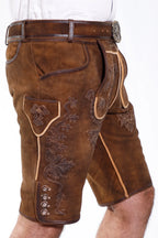 Traditional German Leather Embroidered Elegance Set