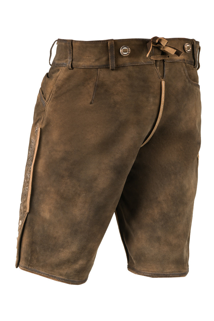 Traditional German Leather Embroidered Elegance