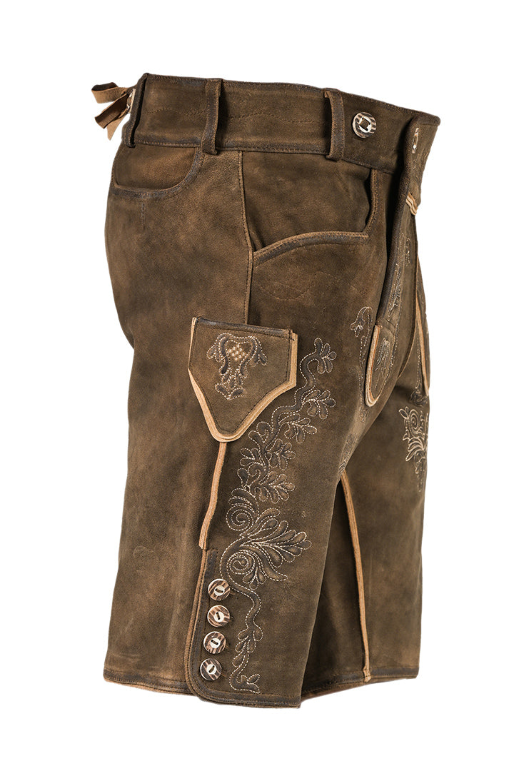 Traditional German Leather Embroidered Elegance Oktoberfest Outfit Sets