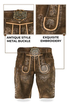 Traditional German Leather Embroidered Elegance