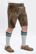 Smoke Brown Lederhosen Mens Attire