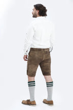 Smoke Brown Lederhosen Mens Attire