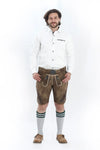 Smoke Brown Lederhosen Mens Attire