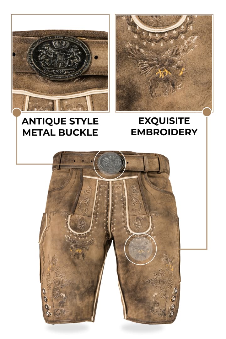 Trendy Trachten Classic German Lederhosen Style Oktoberfest Outfit Sets