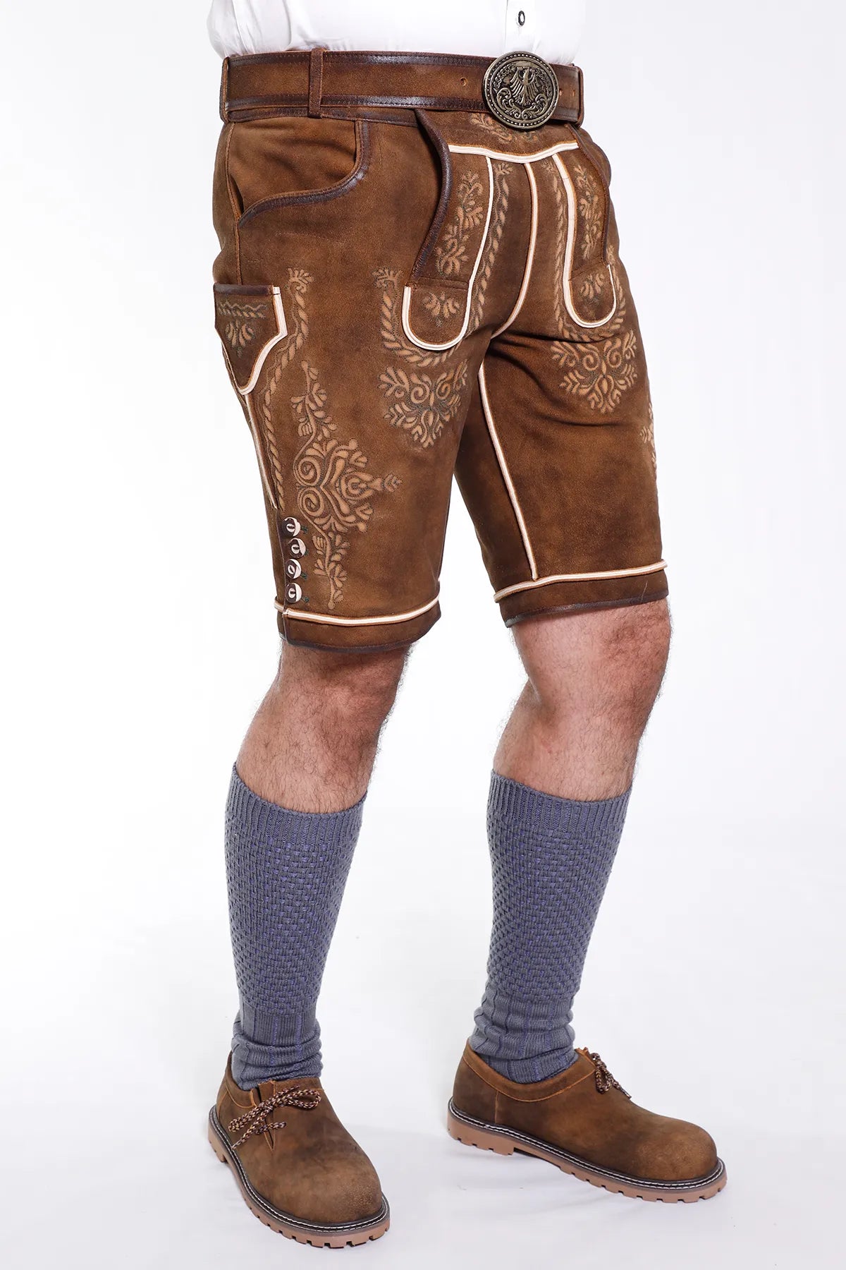 Comfortable Mens Classic German Lederhosen