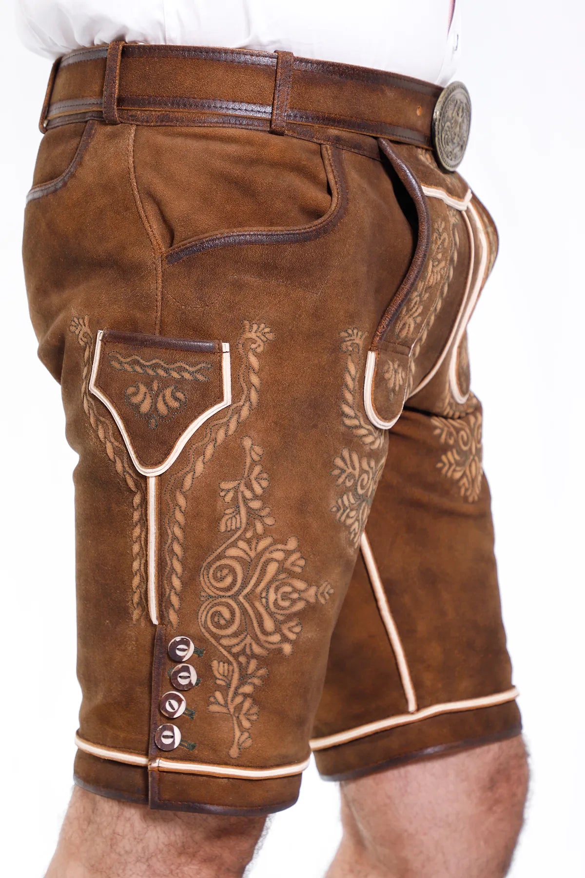 Comfortable Mens Classic German Lederhosen