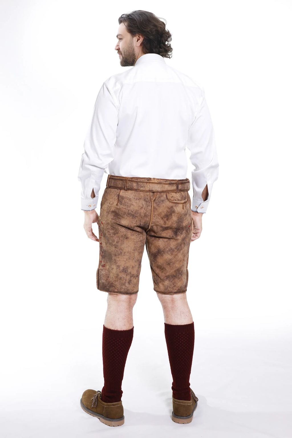 Traditional Lederhosen Men in Vintage Brown – Lederhosen Store