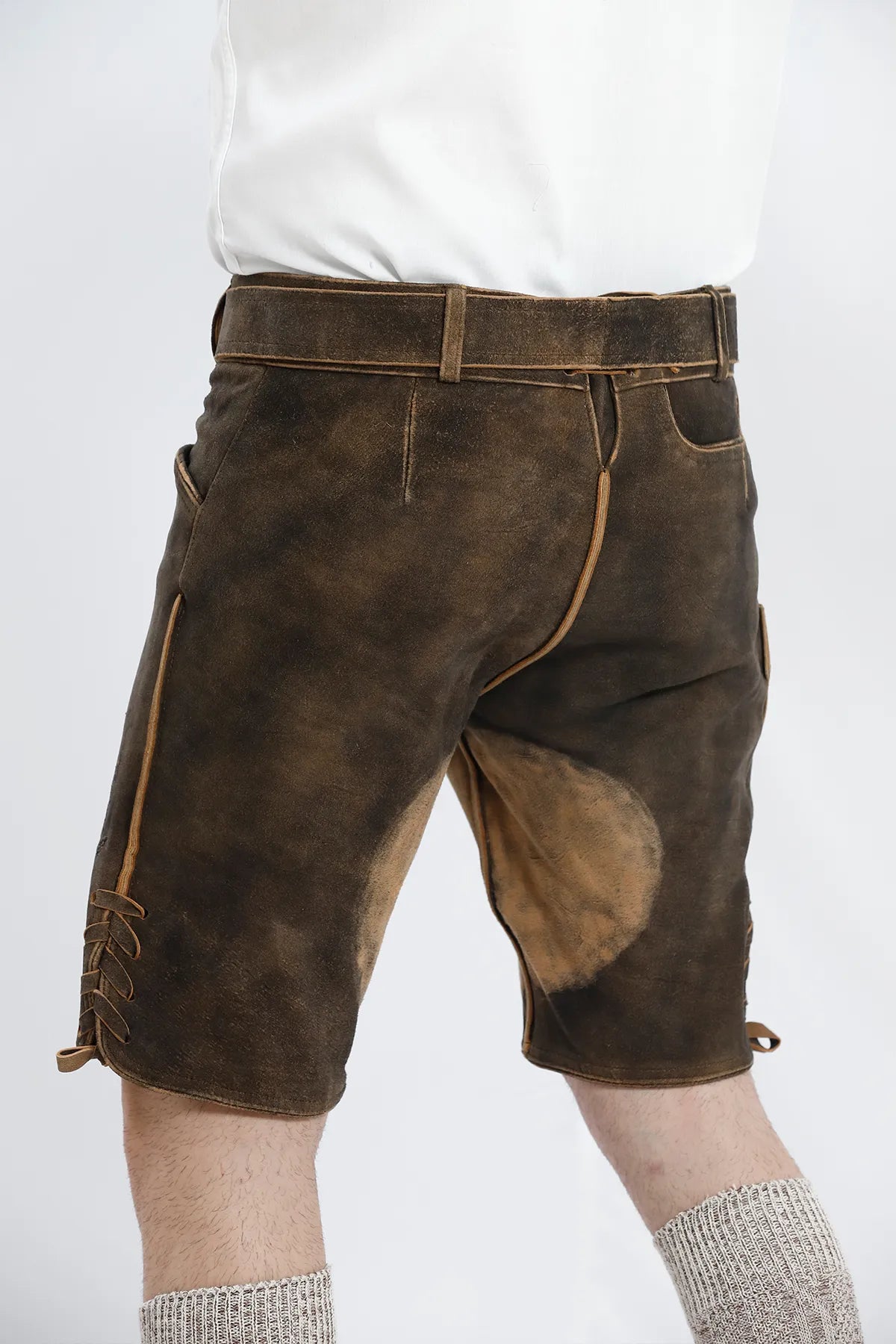 Authentic Lederhosen Men in Vintage Black