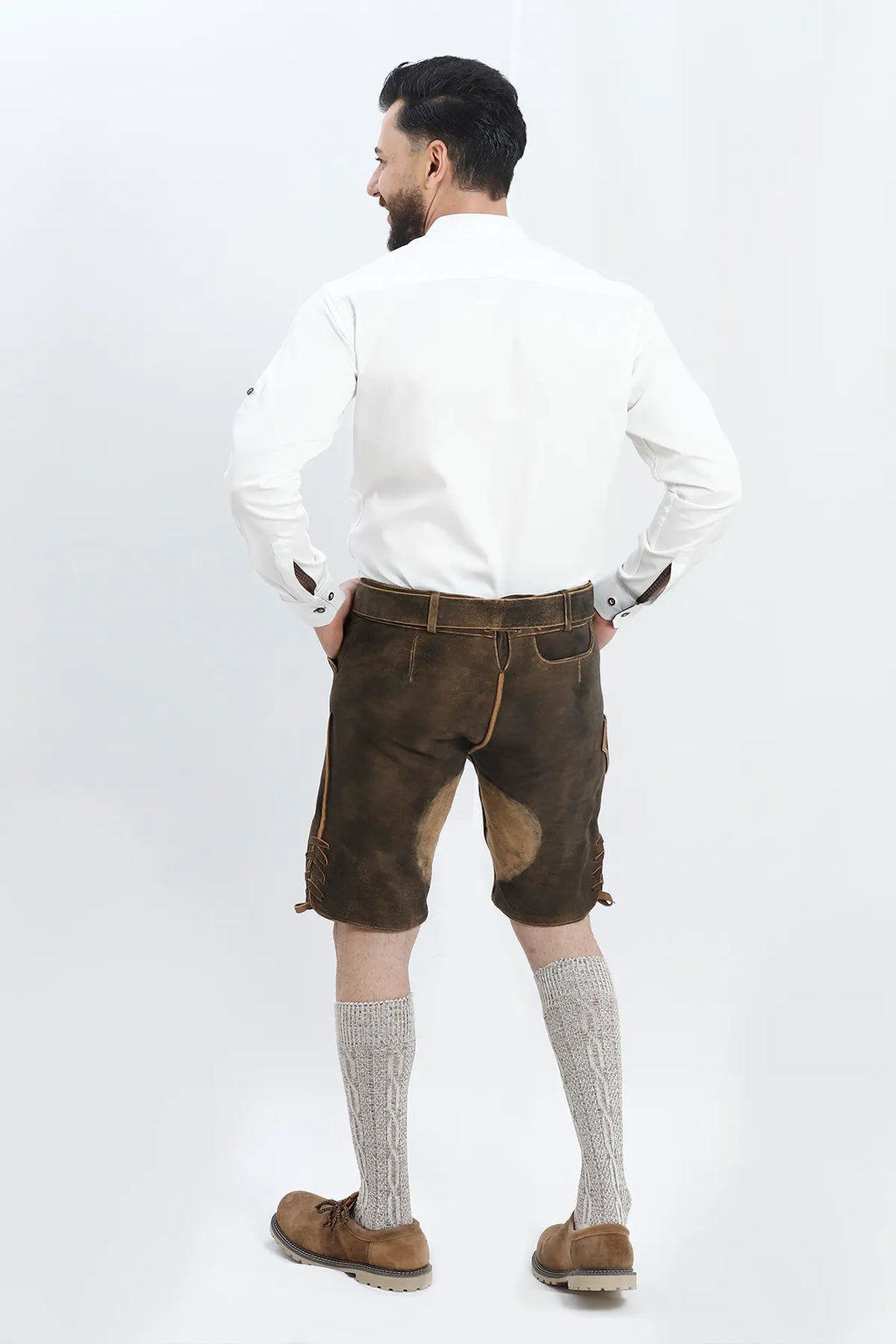 Authentic Lederhosen Men in Vintage Black