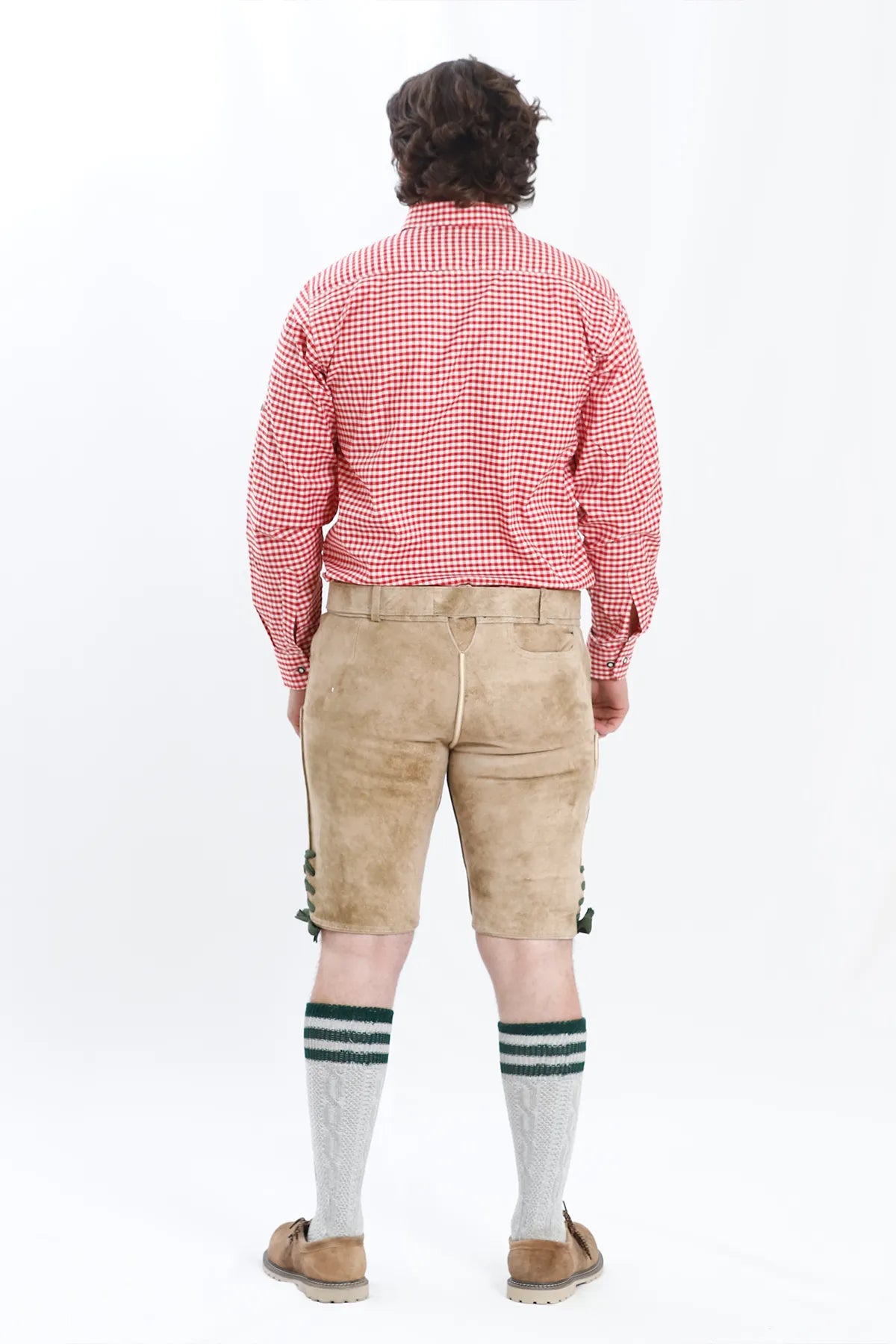 Handcrafted Oktoberfest Lederhosen in Pearly White