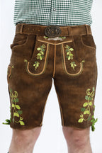Forest Brown Bavarian Men’s Lederhosen Set