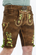 Forest Brown Bavarian Men’s Lederhosen Set