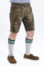 Premium Lederhosen Men Outfit Raw Brown