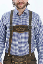 Premium Lederhosen Men Outfit Raw Brown