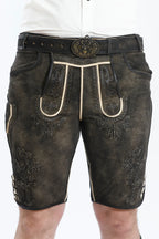 Traditional Lederhosen Men Outfit Onyx Black Set