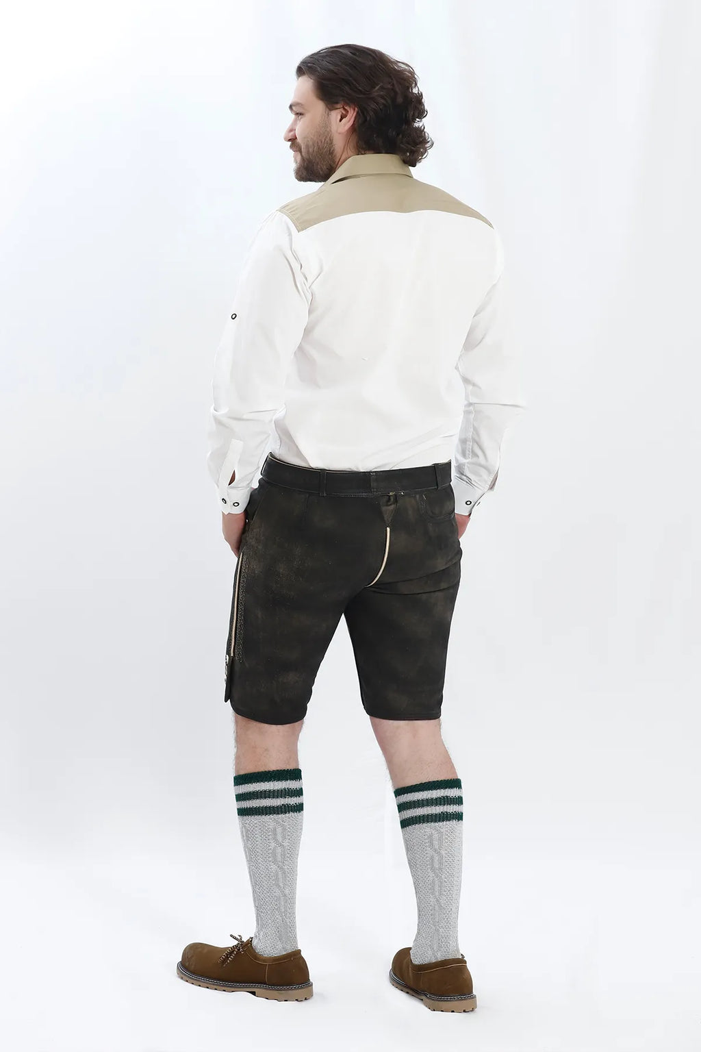 Traditional Lederhosen Men Outfit Onyx Black